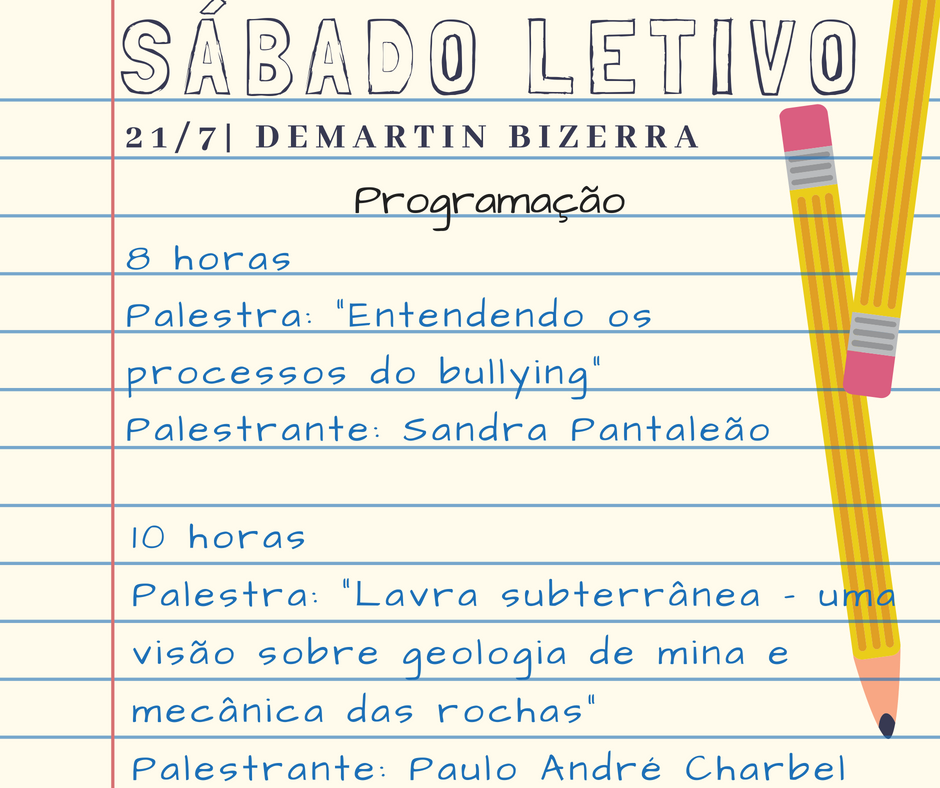Imagem sobre o sábado letivo dia 21 de julho. Imagem sobre o sábado letivo dia 21 de julho.